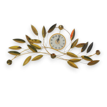 Gilded Leaf Timekeeper (50 x 25 Inches)
